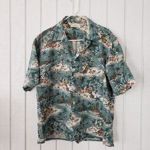 J. Crew Hawaiian Button Up Shirt - Med